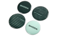 Škoda Ansteckbuttons 4er Set