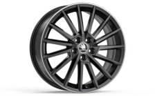 Leichtmetallfelge Torino 17" schw-pol. Fabia III, Rapid