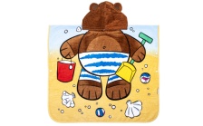 Badehandtuch/Strandtuch mit Kapuze für Jungen