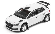 Modellauto Škoda Fabia RS Rally2 "Gravel Wheels", M 1:43, Weiß