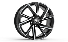 Leichtmetallfelge Vega 18" in schw-pol Octavia III